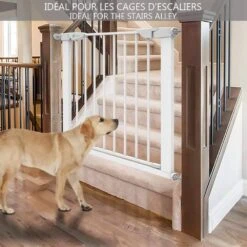 Barriere De Securite Porte Et Escalier 75-84cm Blanc Pour Animaux(Barriere De Securite Porte Et Escalier 75 84cm Blanc Pour Animaux) -Boutique Vounot barrieredesecurite 3 aba7c17e 5337 43db 9b41 a9ed866d74cf