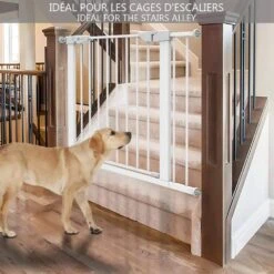 Barriere De Securite Porte Et Escalier 88-96cm Blanc Pour Animaux(Barriere De Securite Porte Et Escalier 88 96cm Blanc Pour Animaux) -Boutique Vounot barrieredesecurite 3 ea07cd76 aa57 4825 8845 144d07e9d210