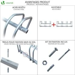 Ratelier Range Velo Acier Mural Et Sol(Ratelier Range Velo Acier Mural Et Sol) -Boutique Vounot bikestand 93928508 5065 4758 bc89 baf4dc542be0