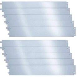 Lot De 10 Bordure De Jardin En Métal Galvanisé Flexible 100x18cm(Lot De 10 Bordure De Jardin En Metal Galvanise Flexible 100x18cm)