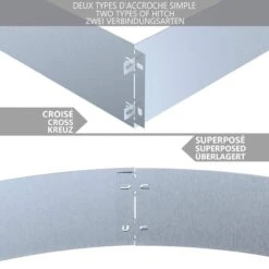 Lot De 20 Bordure De Jardin En Métal Galvanisé Flexible 100x18cm(Lot De 20 Bordure De Jardin En Metal Galvanise Flexible 100x18cm) -Boutique Vounot borduredejardin 3 cf937292 8b09 4bbe 9d57 fa3e155aa784