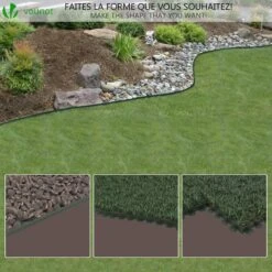 Bordure De Jardin Plastique Flexible 20m Avec Piquets Vert(Bordure De Jardin Plastique Flexible 20m Avec Piquets Vert) -Boutique Vounot bordurette de jardin 3 d22df246 77d4 462f 9d7c 99033b824ff6