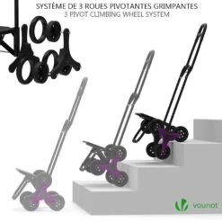 Chariot De Courses Pliable Monte Escalier Noir(Chariot De Courses Pliable Monte Escalier Noir) -Boutique Vounot chariot de courses noir 4 efb96fb1 e575 448b 86bd 89a9732fb2ff