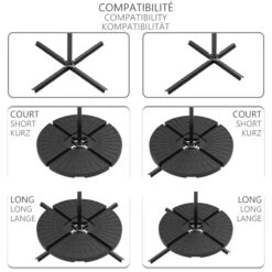 Dalle De Lestage Pour Parasol Remplissage 52L 4 Pcs Noires(Dalle De Lestage Pour Parasol Remplissage 52l 4 Pcs Noires) -Boutique Vounot dalledelestage 6 5986b716 12f0 4ac0 9fb1 6e020ce735ef