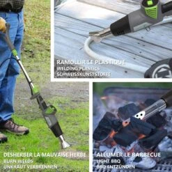 Desherbeur Electrique Pistolet A Air Chaud 2000W Avec 5 M De Cable Et 5 Buses(Desherbeur Electrique Pistolet A Air Chaud 2000w Avec 5 M De Cable Et 5 Buses) -Boutique Vounot desherbeur 4 d9335ad7 928c 49be 90ed a106adcb0844