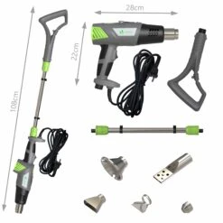 Desherbeur Electrique Pistolet A Air Chaud 2000W Avec 5 M De Cable Et 5 Buses(Desherbeur Electrique Pistolet A Air Chaud 2000w Avec 5 M De Cable Et 5 Buses) -Boutique Vounot desherbeur 7 84f71122 994a 4761 9223 45b721be47ba