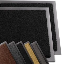 Lot De 2 Tapis De Porte Paillasson 40x60cm Noir(Lot De 2 Tapis De Porte Paillasson 40x60cm Noir 1)