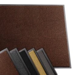 Tapis De Porte Paillasson 90x150cm Marron-Noir(Tapis De Porte Paillasson 90x150cm Marron Noir)