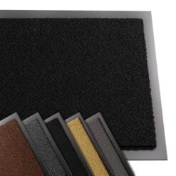 Tapis De Porte Paillasson 40x60cm Noir(Tapis De Porte Paillasson 40x60cm Noir 1)