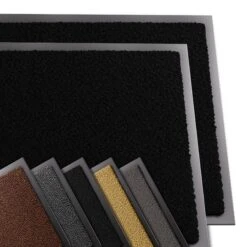 Lot De 2 Tapis De Porte Paillasson 60x90cm Noir(Lot De 2 Tapis De Porte Paillasson 60x90cm Noir)