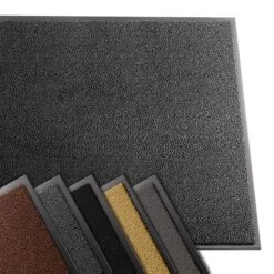 Tapis De Porte Paillasson 90x150cm Gris-Noir(Tapis De Porte Paillasson 90x150cm Gris Noir)