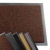 Tapis De Porte Paillasson 40x60cm Marron-Noir(Tapis De Porte Paillasson 40x60cm Marron Noir)