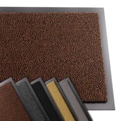 Tapis De Porte Paillasson 40x60cm Marron-Noir(Tapis De Porte Paillasson 40x60cm Marron Noir)