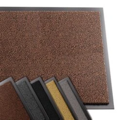 Tapis De Porte Paillasson 60x90cm Marron-Noir(Tapis De Porte Paillasson 60x90cm Marron Noir)