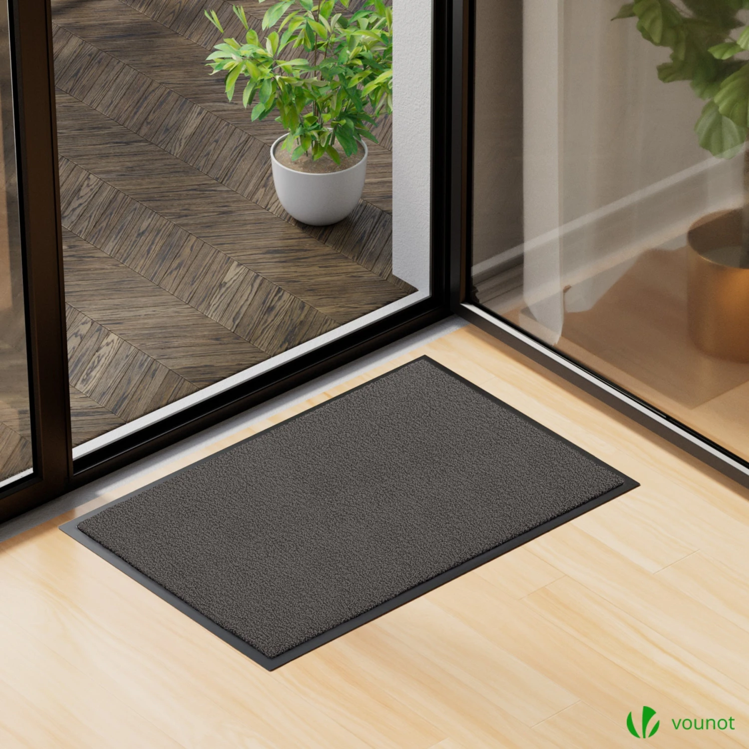 Tapis De Porte Paillasson 60x90cm Anthracite(Tapis De Porte Paillasson 60x90cm Anthracite 1) 2 Tapis De Porte Paillasson 60x90cm Anthracite(Tapis De Porte Paillasson 60x90cm Anthracite 1) – Image 2