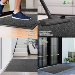 Tapis De Porte Paillasson 90x120cm Gris-Noir(Tapis De Porte Paillasson 90x120cm Gris Noir) -Boutique Vounot listing04 dca4ebca 4b77 4529 b052 6141b23e8dd5