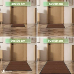Tapis De Porte Paillasson 60x90cm Marron-Noir(Tapis De Porte Paillasson 60x90cm Marron Noir) -Boutique Vounot listing05 7f7f1184 fcce 4a2f 93f4 8d02e5374688 1