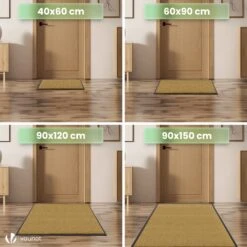 Lot De 2 Tapis De Porte Paillasson 60x90cm Beige(Lot De 2 Tapis De Porte Paillasson 60x90cm Beige) -Boutique Vounot listing05 904b11d3 5a4e 4125 83b1 73f883d78520 1