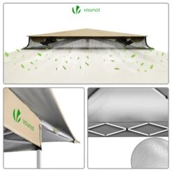 Tonnelle De Jardin Exterieure Pliable Avec Moustiquaire Pop Up 3.6x3.6m Beige(Tonnelle De Jardin Pop Up Avec Moustiquaire Beige) 12 Tonnelle De Jardin Exterieure Pliable Avec Moustiquaire Pop Up 3.6x3.6m Beige(Tonnelle De Jardin Pop Up Avec Moustiquaire Beige) -Boutique Vounot listing06 2f552683 7c68 45b4 86ed 6f58bbdec28a