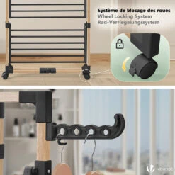 Sechoir A Linge Etendoir Tour Pliable 3 Niveaux 69x69x136 Cm Style Bois Noir(Sechoir A Linge Etendoir Tour Pliable 3 Niveaux 69x69x136 Cm Style Bois Noir) -Boutique Vounot listing06 ae612648 5a82 42e1 bc58 d0fca1779d70