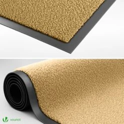 Lot De 2 Tapis De Porte Paillasson 40x60cm Beige(Lot De 2 Tapis De Porte Paillasson 40x60cm Beige) -Boutique Vounot listing06 be670701 a342 4b76 bdcd 0d6d9651765a 5