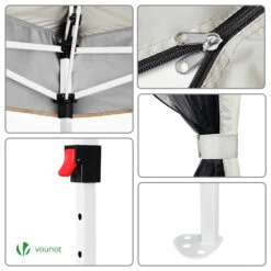 Tonnelle De Jardin Exterieure Pliable Avec Moustiquaire Pop Up 3.6x3.6m Beige(Tonnelle De Jardin Pop Up Avec Moustiquaire Beige) 13 Tonnelle De Jardin Exterieure Pliable Avec Moustiquaire Pop Up 3.6x3.6m Beige(Tonnelle De Jardin Pop Up Avec Moustiquaire Beige) -Boutique Vounot listing07 21f0f4d7 e4d3 4d7f 9444 fcf718584de7