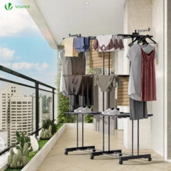 Sechoir A Linge Etendoir Extensible Et Pliable Grande Capacite Sechage 190x53x170cm Noir(Sechoir A Linge Etendoir Extensible Et Pliable Grande Capacite Sechage 190x53x170cm Noir) -Boutique Vounot listing07 678fe25c 251c 44ea 89bf e3eaf956cac0