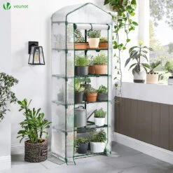 Serre De Jardin Avec Etageres Et Bache PE Renforcee 135gr/m2 69x49x193cm Blanc(Serre De Jardin Avec Etageres Et Bache Pe Renforcee 135gr M2 69x49x193cm Blanc) 13 Serre De Jardin Avec Etageres Et Bache PE Renforcee 135gr/m2 69x49x193cm Blanc(Serre De Jardin Avec Etageres Et Bache Pe Renforcee 135gr M2 69x49x193cm Blanc) -Boutique Vounot listing07 7a4b4391 2ae3 4409 bc87 caf015a62094