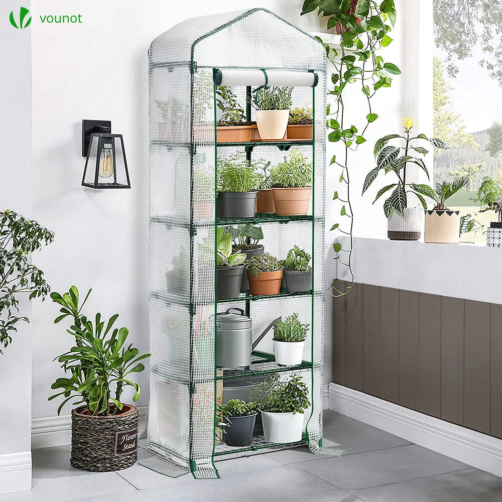 Serre De Jardin Avec Etageres Et Bache PE Renforcee 135gr/m2 69x49x193cm Blanc(Serre De Jardin Avec Etageres Et Bache Pe Renforcee 135gr M2 69x49x193cm Blanc) 7 Serre De Jardin Avec Etageres Et Bache PE Renforcee 135gr/m2 69x49x193cm Blanc(Serre De Jardin Avec Etageres Et Bache Pe Renforcee 135gr M2 69x49x193cm Blanc) – Image 7