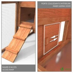 Poulailler En Bois Avec Pondoir Et Perchoir Accueillant 2 Poules(Poulailler En Bois Avec Pondoir Et Perchoir Accueillant 2 Poules) -Boutique Vounot poulailler chicken house 5 3d4e6f6d 0d84 4204 b009 e77e656f3249