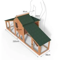 Poulailler En Bois XL Avec Pondoir Et Perchoir(Poulailler En Bois Xl Avec Pondoir Et Perchoir) -Boutique Vounot poulailler en bois 3 eefd7387 b628 4779 ad85 a0b1d03fb46a