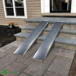 Lot De 2 Rampe De Chargement 160cm En Acier Galvanise(Lot De 2 Rampe De Chargement 160cm En Acier Galvanise 1) -Boutique Vounot rampedechargement160 3