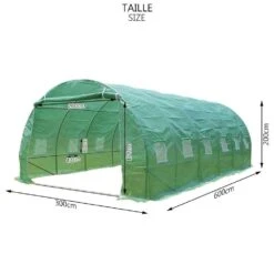 Grande Serre De Jardin 18m2 En Acier Galvanisé - Taille : 6x3x2M(Grande Serre De Jardin 18m2 En Acier Galvanise Taille 6x3x2m) 12 Grande Serre De Jardin 18m2 En Acier Galvanisé - Taille : 6x3x2M(Grande Serre De Jardin 18m2 En Acier Galvanise Taille 6x3x2m) -Boutique Vounot size serre de jardin 2223e444 81a6 41ea a696 aa576901c4a0